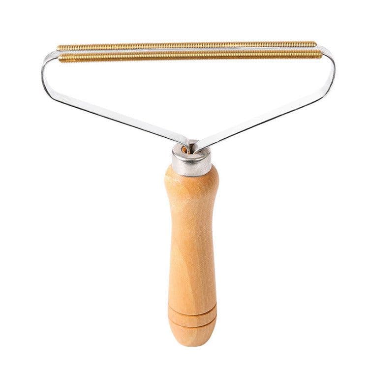 image-Explosive vibrato mini ordinary whole body wooden pure copper hand-held scraper cashmere manual hair removal and ball removal device