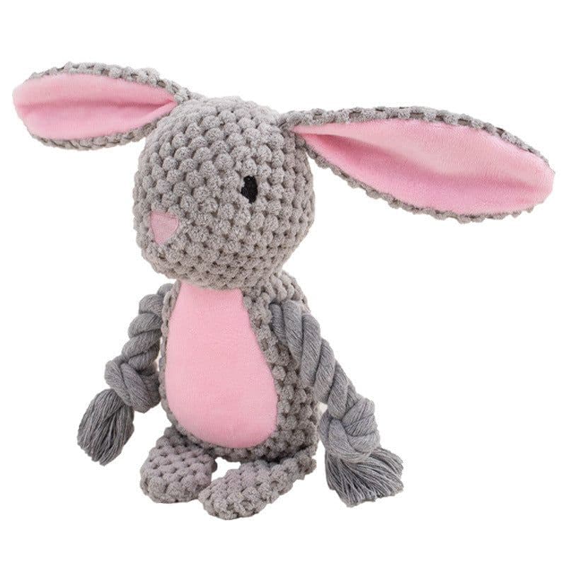 image-Pet Plush Sound Cotton Rope Toys Interactive Tug Of War Training Item Creative Dog Toy Pet Training Dog Supplies