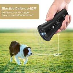 image-Amazon hot-selling pet supplies double horn laser dog training device ultrasonic double head dog repeller dogrepeler