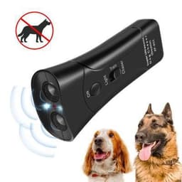 image-Amazon hot-selling pet supplies double horn laser dog training device ultrasonic double head dog repeller dogrepeler