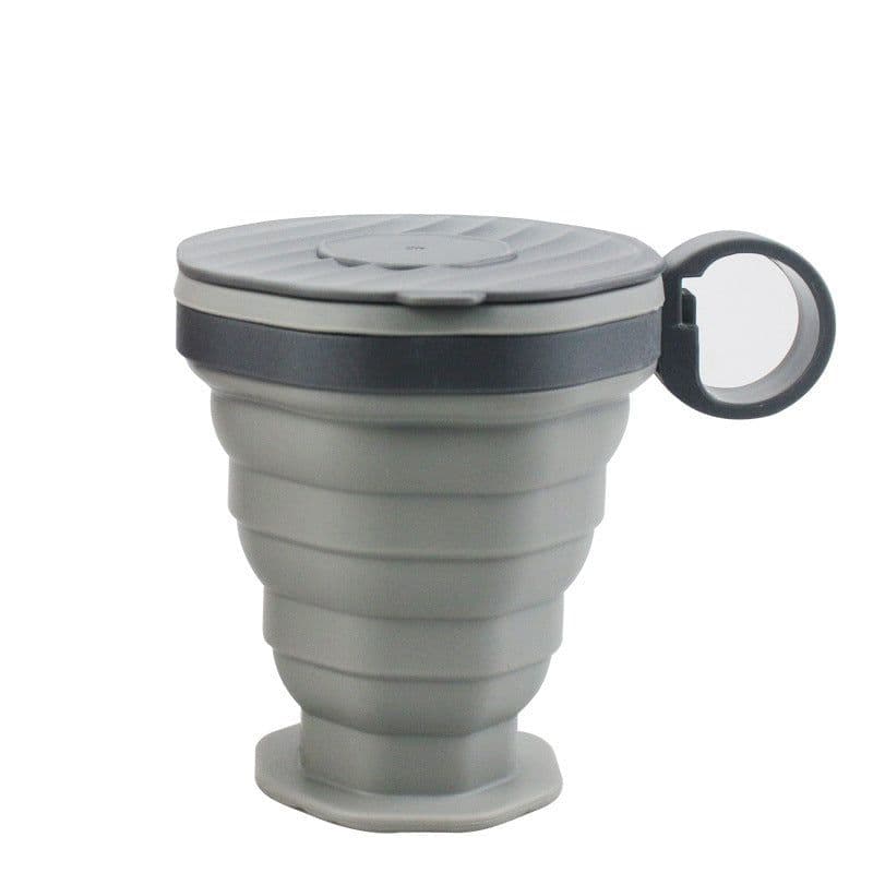image-Portable Foldable Travel Silicone Foldable Water Cup