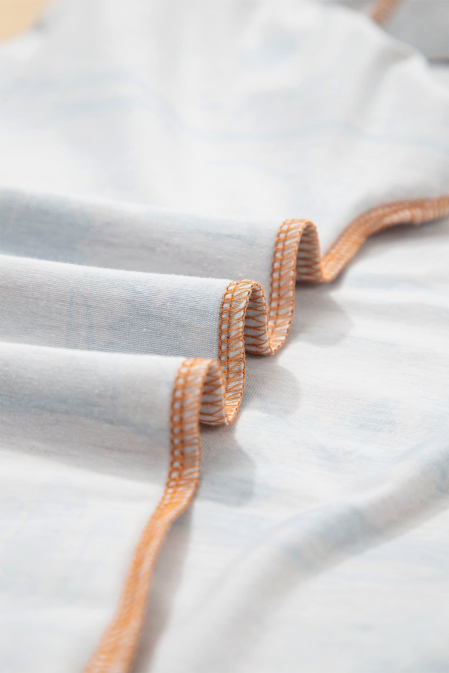 image-Chestnut Desert Sand Print Short Sleeve Knit Top