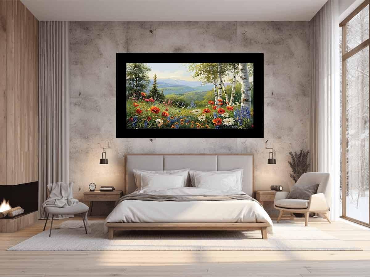 image-Landscape Flowers Painting