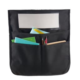 image-VEVOR Chair Pockets for Classroom, 12 Pack, 17 x 19 Inches Chairback Buddy Pocket with Name Tag, Back of Chair Organizer for Kids in Classroom, Kindergarten, School, and Home, Black