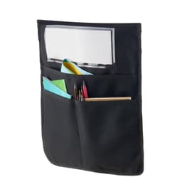 image-VEVOR Chair Pockets for Classroom, 12 Pack, 17 x 19 Inches Chairback Buddy Pocket with Name Tag, Back of Chair Organizer for Kids in Classroom, Kindergarten, School, and Home, Black