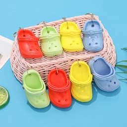 image-Factory direct sales of new mini slippers, hole shoes, small shoes, keychains, backpack pendants