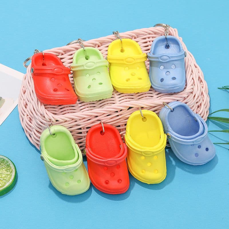 image-Factory direct sales of new mini slippers, hole shoes, small shoes, keychains, backpack pendants