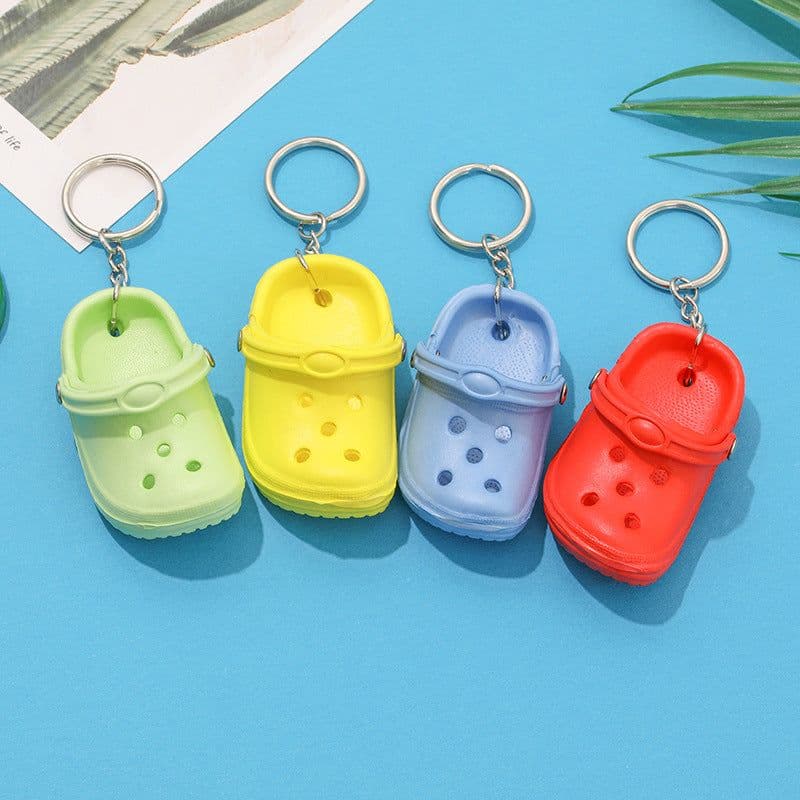 image-Factory direct sales of new mini slippers, hole shoes, small shoes, keychains, backpack pendants