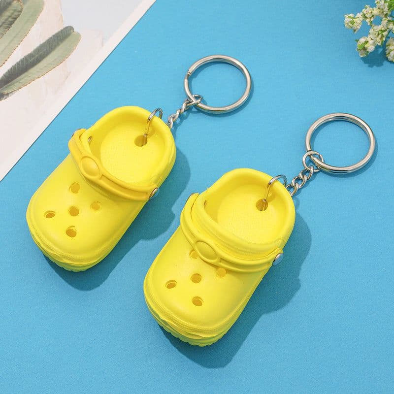 image-Factory direct sales of new mini slippers, hole shoes, small shoes, keychains, backpack pendants