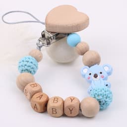 image-Baby Products Soothing Beech Wood Mouth Chain Clip