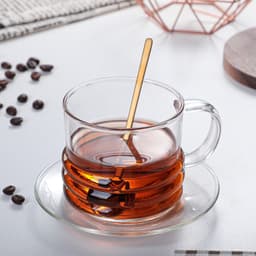image-Environmental Protection High Borosilicate Glass Tea Cup Household Water Cup