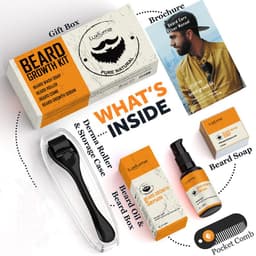 image-Cross-border new products men's beard care kit beard liquid cleaning nutrition care beard kit from stock