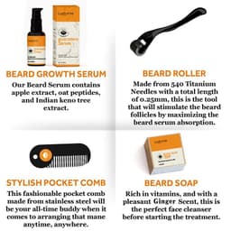 image-Cross-border new products men's beard care kit beard liquid cleaning nutrition care beard kit from stock