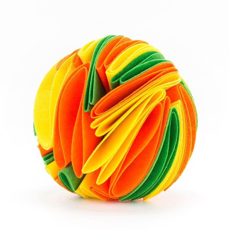 image-Foldable Dog Snuffle Ball Dog Training Toys Increase IQ Pet Cat Training Games Feeding Intelligence Toy