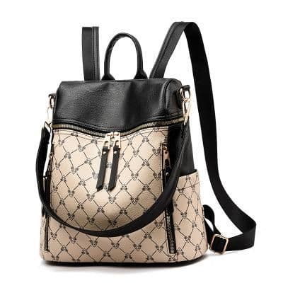 image-High Quality Anti-theft PU Backpack For Young Ladies