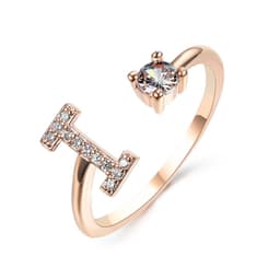 image-New Design Adjustable 26 Initial Letter Ring Fashion Jewelry For Women Simple Elegant Jewelry