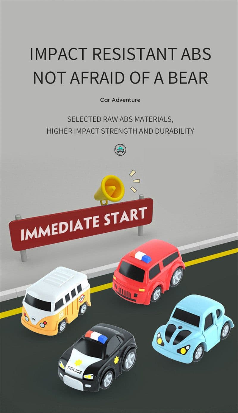 image-Tosiqi genuine car breakthrough adventure mini car rail car toy puzzle brain child boy gift