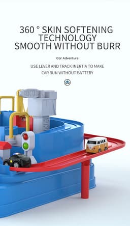 image-Tosiqi genuine car breakthrough adventure mini car rail car toy puzzle brain child boy gift