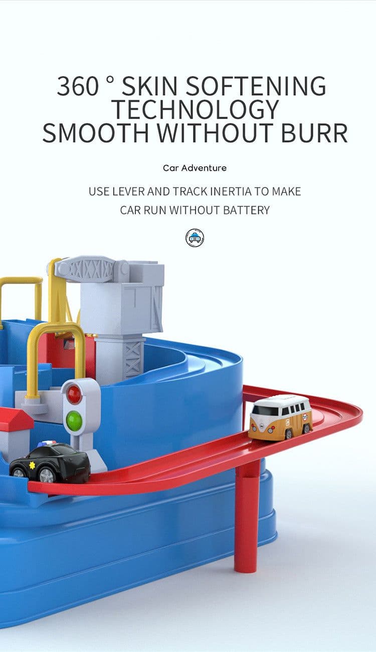 image-Tosiqi genuine car breakthrough adventure mini car rail car toy puzzle brain child boy gift