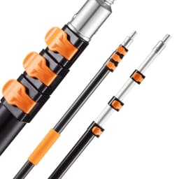 image-VEVOR Telescopic Extension Pole, 3.8-12 FT Multi-Purpose Extendable Pole, Sturdy Aluminum Alloy Paint Pole Extension with Flip-Lock Design, High Reach Roller Stick for Painting, Dusting and Cleaning