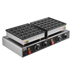 image-VEVOR 50-Piece Mini Dutch Pancake Maker - 1800W Stainless Steel
