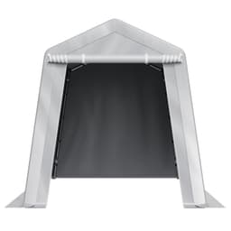 image-VEVOR Outdoor Storage Shed, 7 x 12 ft Portable Storage Tent with Roll-up Door, Waterproof Canopy Shed Shelter, Heavy Duty Frame, Patio Garage Carport for Motorcycle, Lawn Mower, Bike, Grey