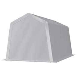 image-VEVOR Outdoor Storage Shed, 7 x 12 ft Portable Storage Tent with Roll-up Door, Waterproof Canopy Shed Shelter, Heavy Duty Frame, Patio Garage Carport for Motorcycle, Lawn Mower, Bike, Grey