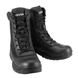 image-VEVOR Men's Military Tactical Boots, 8 inch Combat Hiking Work Boots, Lightweight & Breathable Side Zipper Mens Motorcycle Interceptor Trooper Boot, for Outdoor Security Mountaineering, US Size 9