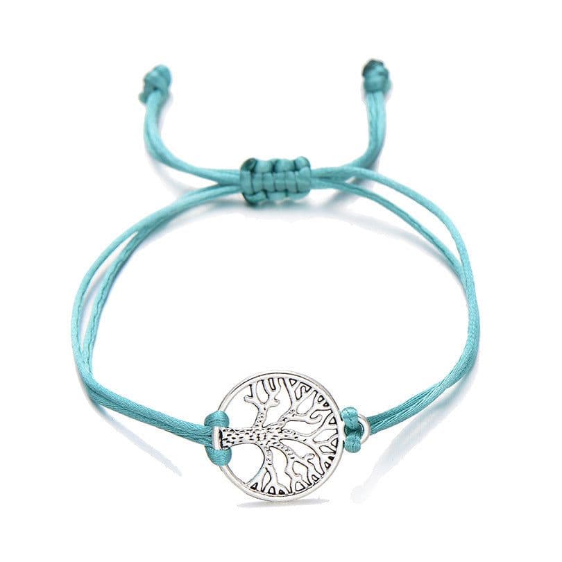 image-Hand-woven Red Rope Tree of Life Bracelet