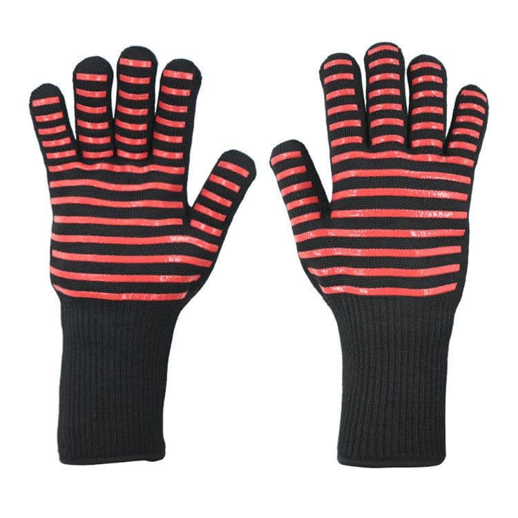 image-Spot Heat Insulation Barbecue Kitchen Baking Thick And High Temperature Resistant Oven Anti-scald Microwave Oven Gloves