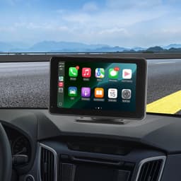 image-VEVOR Wireless Car Stereo, 7-Inch HD Portable Radio Touch Screen Compatible with Apple CarPlay & Android Auto, CarPlay Screen with Backup Camera, Voice Control, Mirror Link, Bluetooth, GPS Navigation