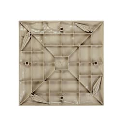 image-VEVOR Garden Stepping Stones, 16Pcs 15.5 x 15.5 in, Decorative Stepping Stones with Stakes, Weather-Resistant Plastic Pathway Pavers, Smooth Surface, Outdoor Walkway for Lawn Patio Landscape, Beige