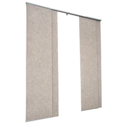 image-VEVOR Panel Track Blinds, Extendable Track from 45.8 in to 86 in W, Trimmable Panel Curtains Up to 96 in H, Vertical Blackout Panel Blinds for Sliding Doors, Patio Doors, Room Divider, Windows, Brown