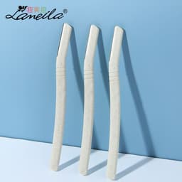 image-Lamela 3 macro eyebrow trimmers Boxed straw-shaped razor eyebrow razor for beauty salons A976