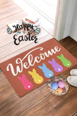 image-Chestnut Bunny Entrance Mat 40x60cm Colorful