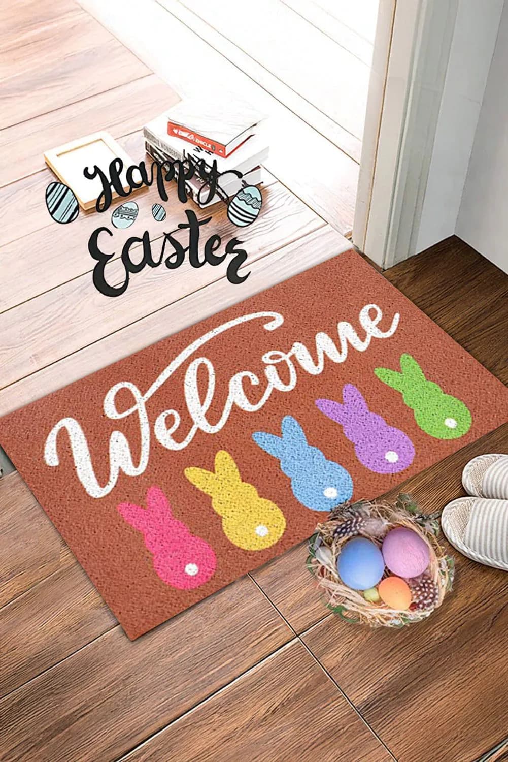 image-Chestnut Bunny Entrance Mat 40x60cm Colorful