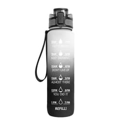 image-Plastic bottle frosted gradient bouncing cup water bottle sports bottle space cup travel cup