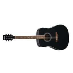 image-VEVOR Dreadnought Acoustic Guitar, 41 in, 6-String Black Solid Spruce Top Guitar, Beginner Bundle with Gig Bag, Tuner, Strap, Steel Strings, Picks, Capo, Rosewood Fingerboard, for Adult Taller Player
