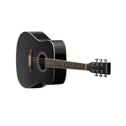 image-VEVOR Dreadnought Acoustic Guitar, 41 in, 6-String Black Solid Spruce Top Guitar, Beginner Bundle with Gig Bag, Tuner, Strap, Steel Strings, Picks, Capo, Rosewood Fingerboard, for Adult Taller Player