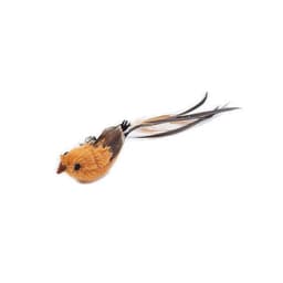 image-Steel Wire Feather Funny Cat Stick Long Rod