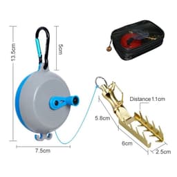 image-Ilure Lure Of Fishing Gear Sequined Iron Plate Hanging Bottom Lifter Wukong Bait Lifter With 30 M Line Cross-border E-commerce
