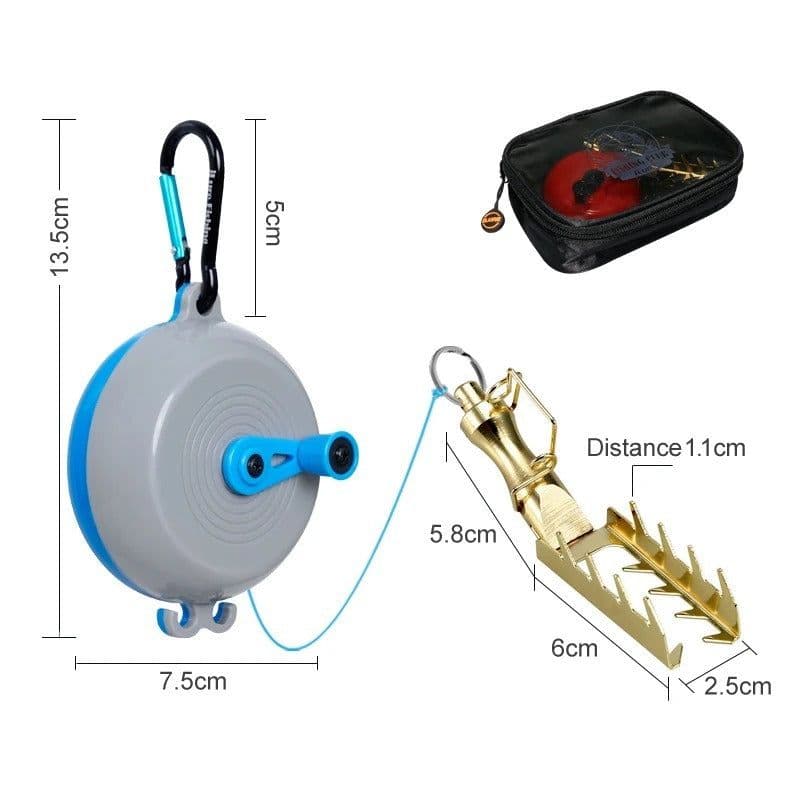 image-Ilure Lure Of Fishing Gear Sequined Iron Plate Hanging Bottom Lifter Wukong Bait Lifter With 30 M Line Cross-border E-commerce
