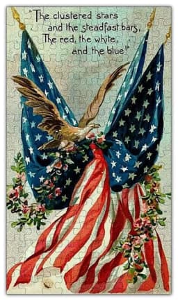 image-Clustered Stars Patriotic Puzzle #6703