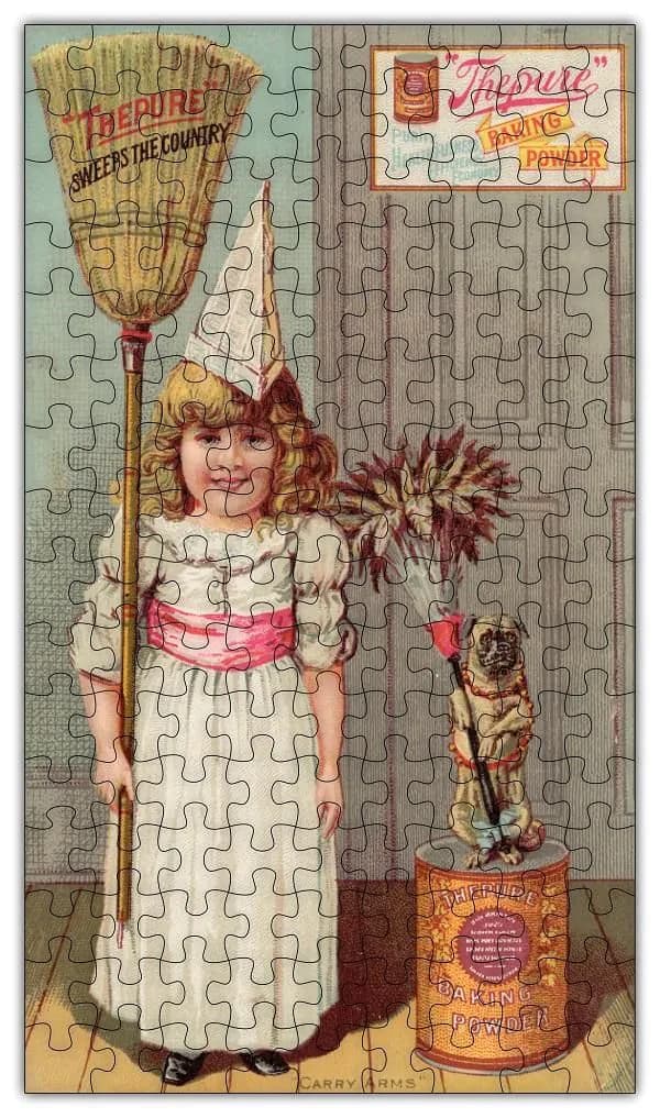 image-Baking Powder Vintage Poster Wooden Jigsaw Puzzle #6710