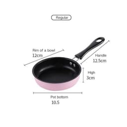 image-Mini Pan Non-stick Frying Pan Egg Frying Pan Kitchen Candy Toy Real Cooking Children Small Pot