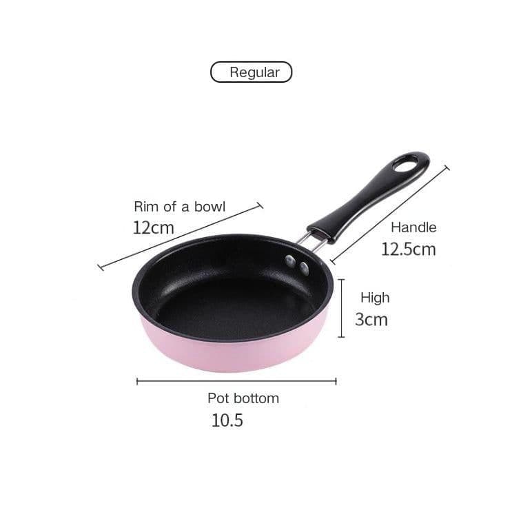 image-Mini Pan Non-stick Frying Pan Egg Frying Pan Kitchen Candy Toy Real Cooking Children Small Pot