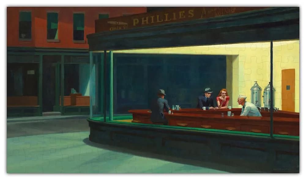 image-Nighthawks by Edward Hopper Puzzle