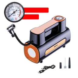 image-Tire Inflator 12V DC Portable Compressor Electric DC Auto Tire Pumps For Car Tires