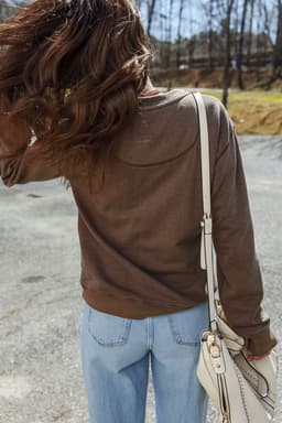 image-Coffee Button Front V Neck Casual Cardigan