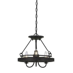 image-60W X 3 Helena Metal 2 In 1 Pendant/Semi Flush Mount Fixture